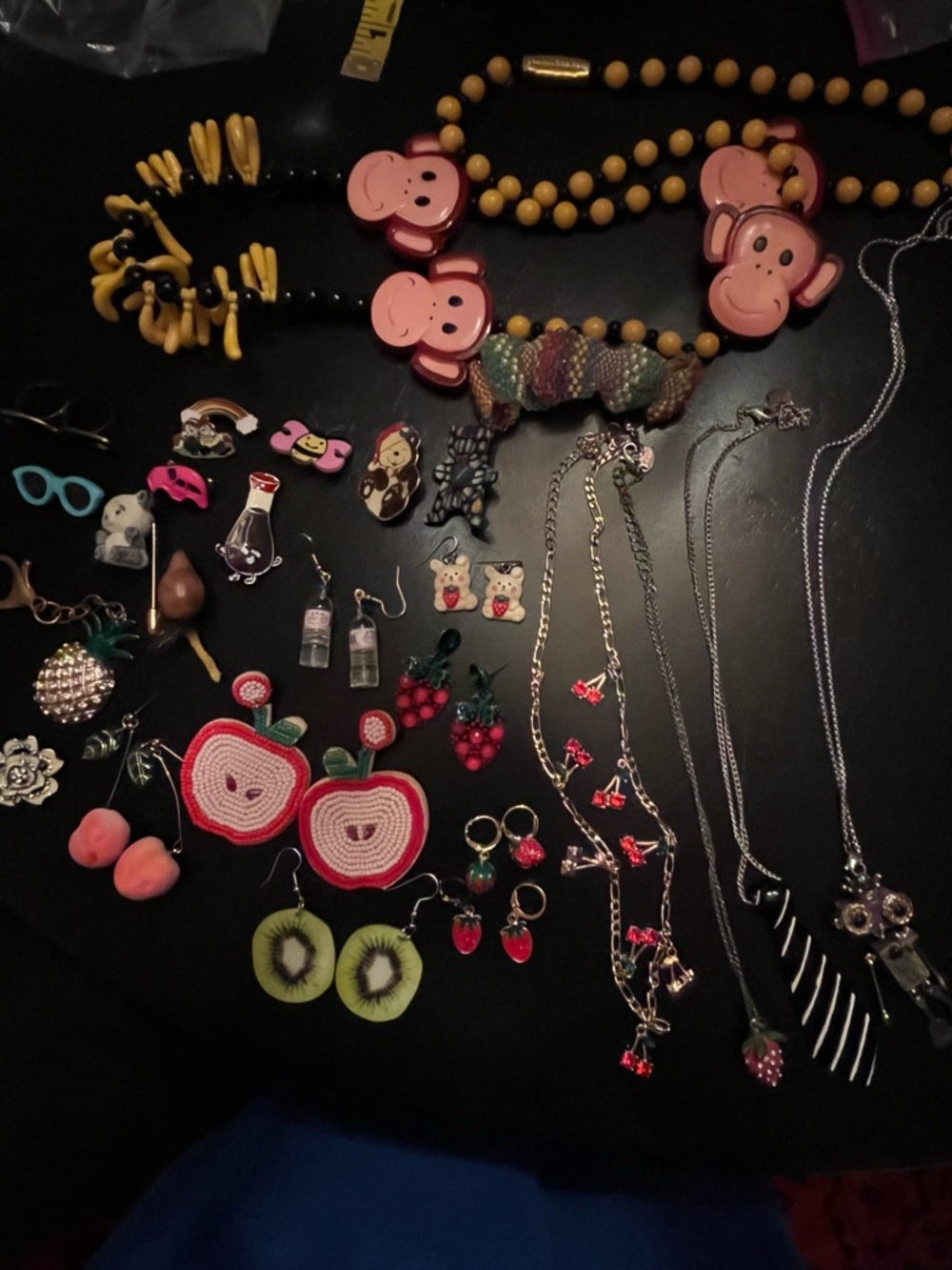 Modern Whimsical Jewelry Lot Fruit Necklace Bracelet Earrings